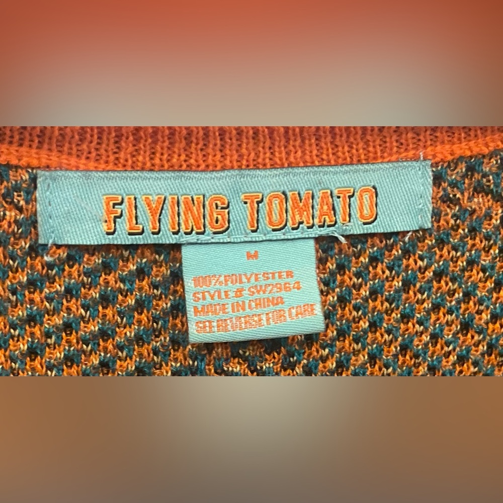 Flying Tomato Sweater Dress Sz M Aztec/Animal Print 3/4 Sleeves - Picture 2 of 5